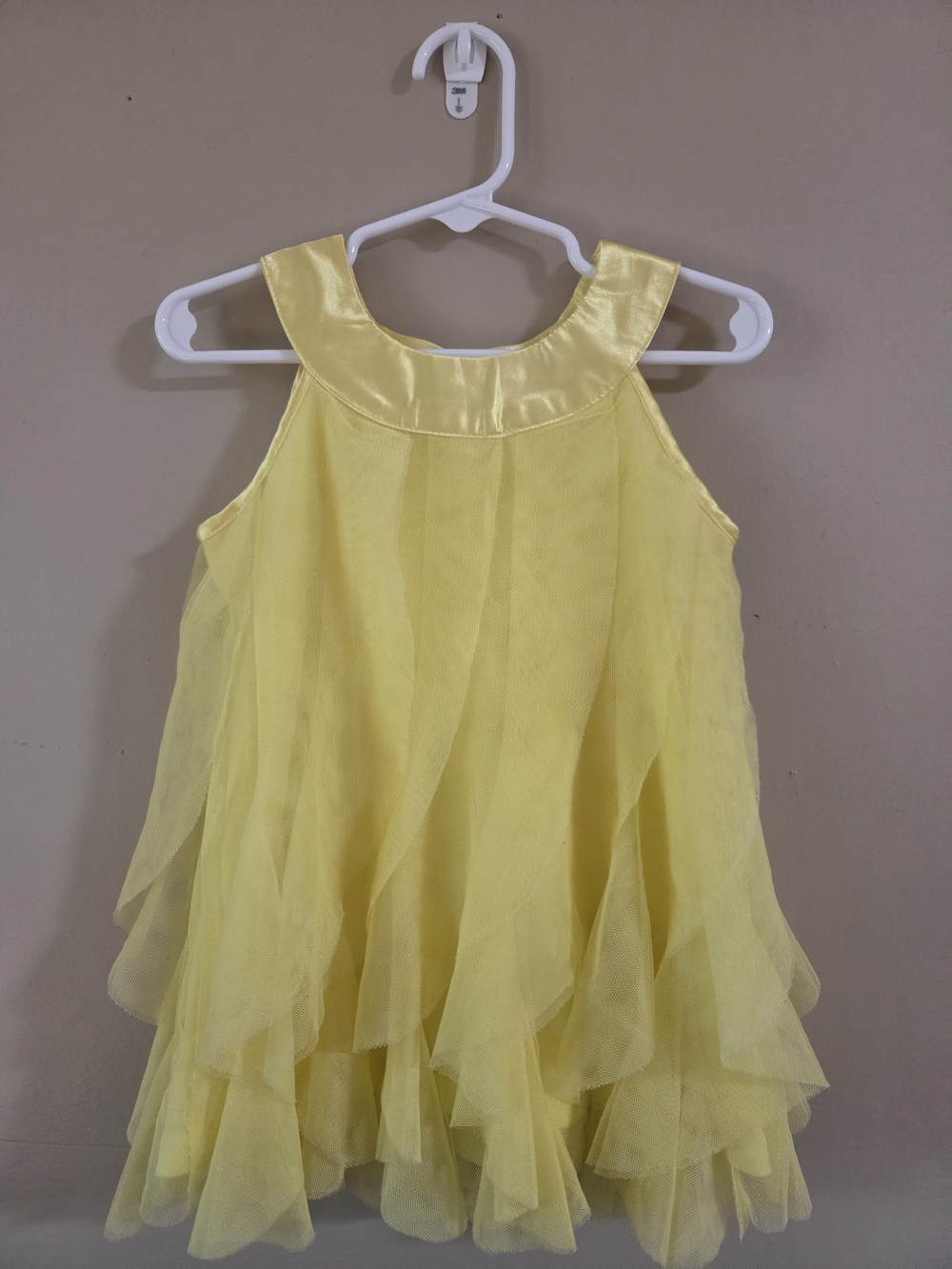 Self Esteem Yellow Layered Tulle Formal Dress
